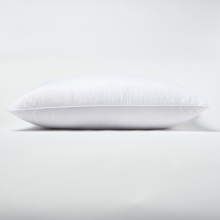 A John Robshaw Medium Down Pillow, suitable for side sleepers, on a white background.