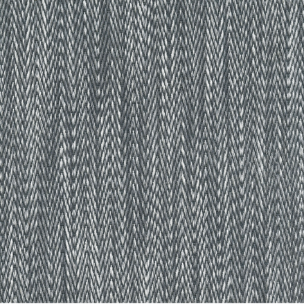 A Tapasa Gray Fabric rug with a zig zag pattern by John Robshaw.