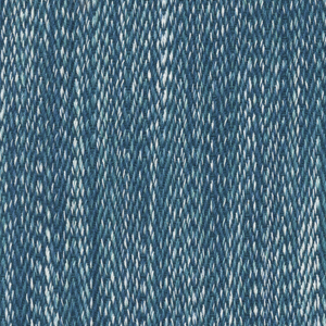 A heavyweight, handwoven Tapasa Peacock Fabric in blue and white stripes, by John Robshaw.