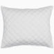 A John Robshaw Layla White Quilt on a cotton voile background.