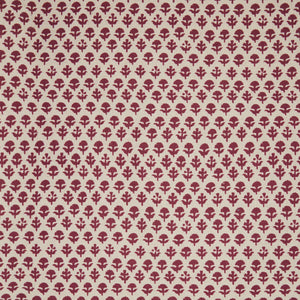 A Bindi Berry fabric with a floral pattern, inspired by fabric making traditions, made by John Robshaw.
