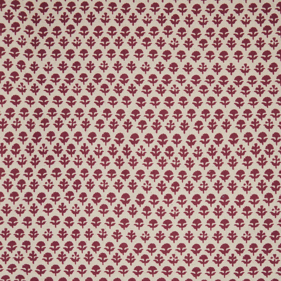 A Bindi Berry fabric with a floral pattern, inspired by fabric making traditions, made by John Robshaw.