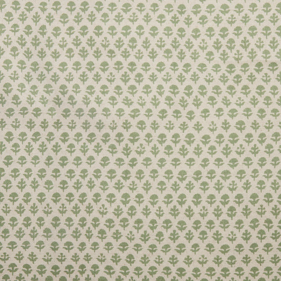 A John Robshaw Bindi Sage fabric with a floral pattern is available for purchase.