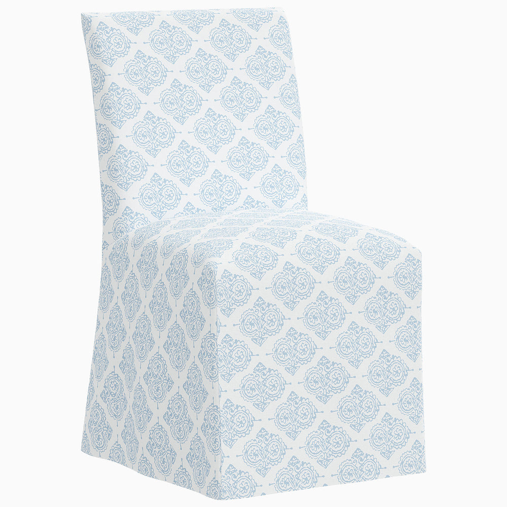 Blue John Robshaw Sadia Slipcover Chair.
