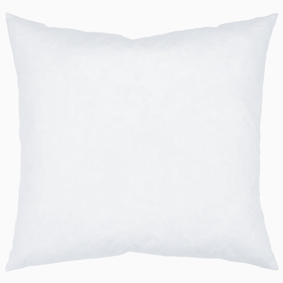 A John Robshaw hypo-allergenic pillow with baffle-box construction on a white background.