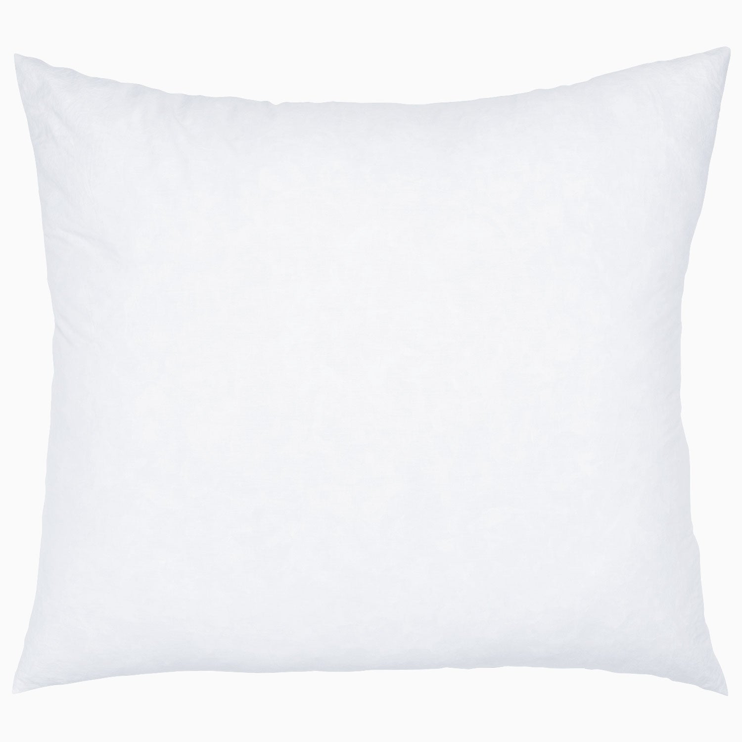 A John Robshaw hypo-allergenic white pillow on a white background.