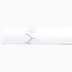 An John Robshaw Stitched Gray Organic Sheets with embroidered designs. - 30271863521326