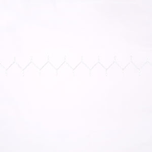 Stitched White Organic Sheet Set