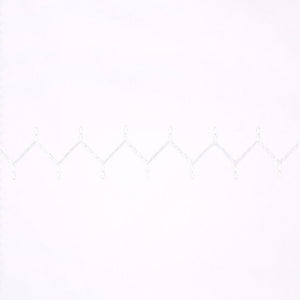 Stitched White Organic Sheet Swatch