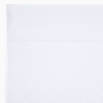 An Anketi White Organic Sheet Set with a white border on it, made from organic cotton percale with long-staple fibers, by John Robshaw. - 28536693751854