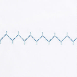 Stitched Light Indigo Organic Sheet Swatch