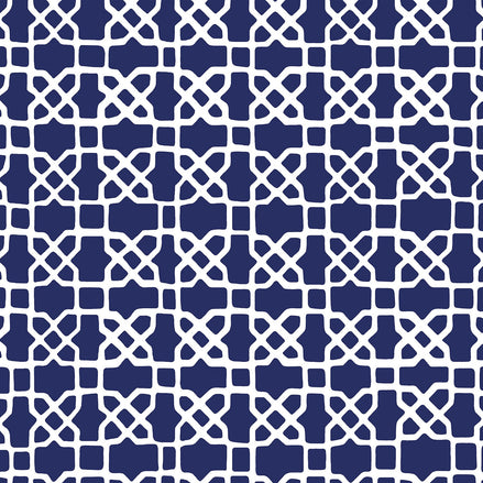 Citadel Indigo Wallpaper by John Robshaw