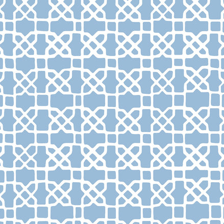Citadel Light Indigo Wallpaper by John Robshaw