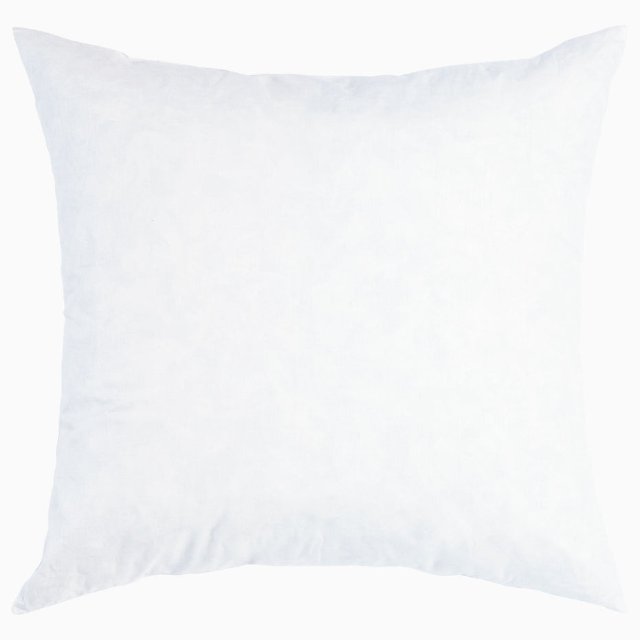 A hypo-allergenic John Robshaw insert for 22 x 22 pillow on a white background.