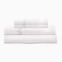 Stitched Light Indigo Organic Sheet Set - High Quality Image of 