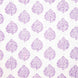 A purple and white Mali Lavender Fabric with trees on it, showcasing skilled artisans' traditional craftsmanship from John Robshaw.