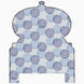 A Custom Orissa Headboard by John Robshaw with a blue and white pattern available for Free Shipping.