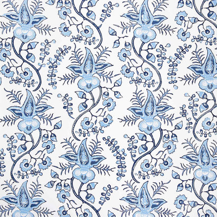 Ginger Lapis Wallpaper by John Robshaw