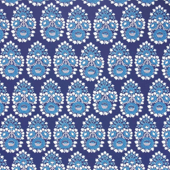 Lanka Indigo Wallpaper